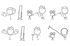 Icons about film and television Product Image 1