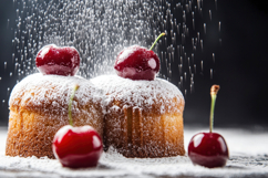 Muffins Topped with Cherries Product Image 1