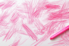 Pink Crayon Strokes Background Wallpaper Product Image 1