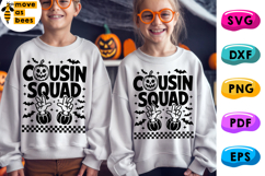 Halloween Cousin Squad Svg, Png, Kids Halloween Shirt Svg Product Image 1