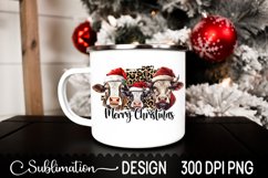 Merry Christmas Sublimation Design - Heifer PNG Product Image 3
