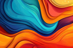 Abstract Colorful Wave Background Wallpaper Product Image 1