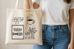 Fully Booked SVG Book Lover Reading Design Product Image 2