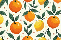 Orange With Lemon Pattern Background Product Image 1