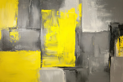 Grey and Yellow Abstract Art Background Wallpaper Product Image 1