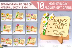 Mother's Day Flower Gift Cards SVG Bundle Product Image 1