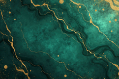 Dark Green Gold Marble Background Product Image 1