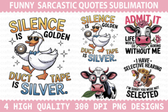 Funny Cow Sublimation - Sarcastic Quotes PNG Design Product Image 1