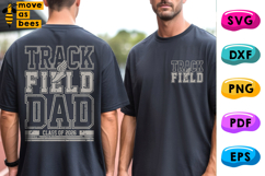 Track And Field Dad Svg, Png, Senior Class Of 2025 Dad Shirt Product Image 1
