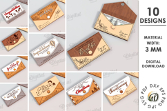 Money Envelopes Bundle Laser Cut. Envelope Gift SVG Product Image 1