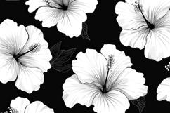 Hibiscus Flowers Background Wallpaper Product Image 1