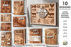 3D BBQ timer magnets Bundle Laser Cut. Kitchen SVG Product Image 1