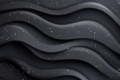 Black Waves with White Dots Background Wallpaper Product Image 1