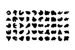 Abstract Fluid Shape Set 100 V 5 Product Image 2