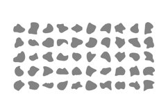 Abstract Fluid Shape stripe lines Set 100 V 2 Product Image 2