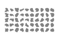 Abstract Fluid Shape stripe lines Set 100 V 3 Product Image 2