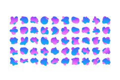 Liquid and fluid shape 100 Set V 1 Product Image 2