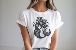 Elegant Mermaid SVG | Under the Sea Silhouette Cut File Product Image 3