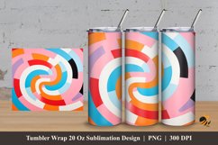 Beautiful Geometric Tumbler Wrap Sublimation Design 3 Product Image 1