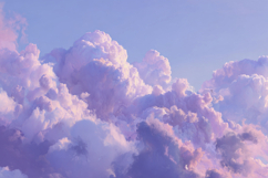 Pastel Sky And Clouds Background Product Image 1