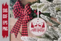 Merry Christmas Svg, Christmas Svg, Reindeer Svg Product Image 3