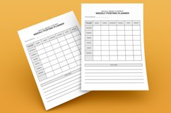 Social Media Content Posting Planner KDP Interior Product Image 3