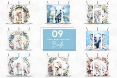 Elephant 3D Tumbler Wrap Bundle | 3D Animal Sublimation Wrap Product Image 3
