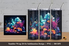 Beauty Aquascape Tumbler Wrap Sublimation Design 3 Product Image 1