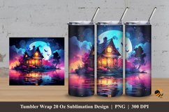 Dwarf House Tumbler Wrap Sublimation Design 3 Product Image 1