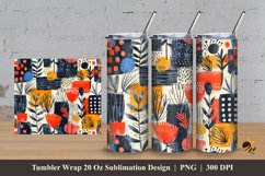 Cute Kids Abstract Tumbler Wrap Sublimation Design 3 Product Image 1