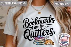 Book Lover Sublimation design Quote Bookish PNG Sign Product Image 1