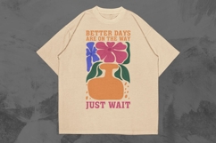 Better Days Summer Inspirational T-shirt Design Product Image 1