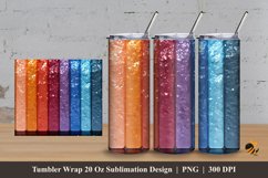 Rainbow Color Tumbler Wrap Sublimation Design 3 Product Image 1