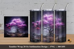 Rain Storm Tumbler Wrap Sublimation Design 3 Product Image 1