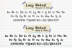 Lazy Notes - Note Taking Font Product Image 3