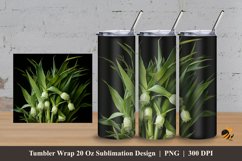 Dark Background Tumbler Wrap Sublimation Design 3 Product Image 1