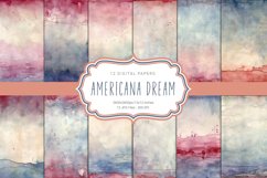 Americana Dream 12 Digital Papers Product Image 1