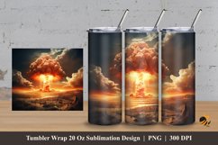 Nuclear Eruption Tumbler Wrap Sublimation Design 3 Product Image 1