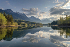 Mountain Lake Background Product Image 1