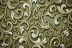 Green Damask Pattern Background Product Image 1