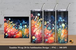 Colorful Microorganisms Tumbler Wrap Sublimation Design 3 Product Image 1