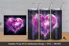 Aesthetic Love Tumbler Wrap Sublimation Design 3 Product Image 1