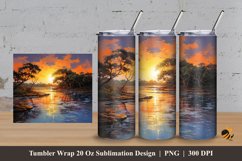 Sunrise Light Tumbler Wrap Sublimation Design 3 Product Image 1