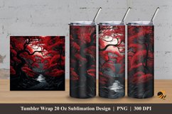 3D Maple Tree Tunnel Tumbler Wrap Sublimation Design 3 Product Image 1