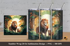 Natural Habitat Tumbler Wrap Sublimation Design 3 Product Image 1