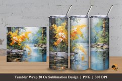 Nature Harmony Tumbler Wrap Sublimation Design 3 Product Image 1