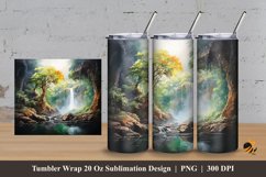 Naturally Dark Tumbler Wrap Sublimation Design 3 Product Image 1