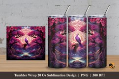 Forest Wonders Tumbler Wrap Sublimation Design 3 Product Image 1