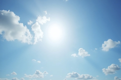 Blue Sky With Sun background Product Image 1