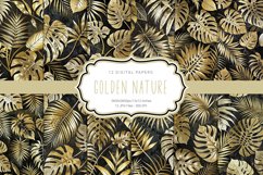 Golden Nature 12 Digital Papers Product Image 1